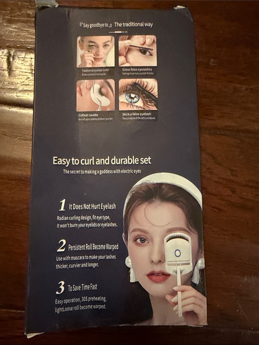 Electric Heated Eyelash Curler - White